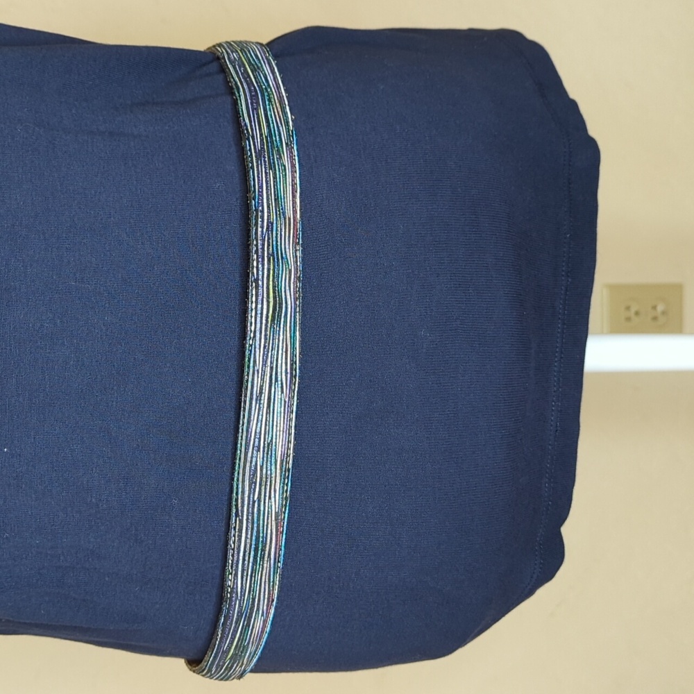 Vintage Badolato Striped Italian Leather Statement Belt Size 34-36 - Picture 3 of 7
